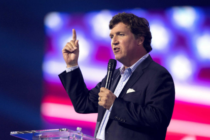 El presentador Tucker Carlson, en una imatge d’arxiu.