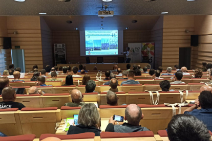 Un momento de las jornadas celebradas en el Parc de Gardeny.