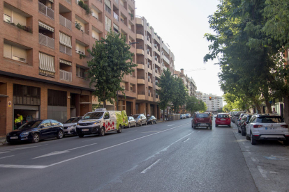 Vista d’un tram del carrer Baró de Maials a Pardinyes.