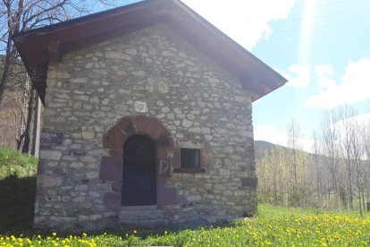 Imagen de la ermita de Sant Mamés. 