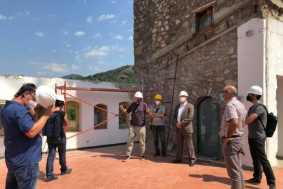 Visita d'obres a l'arxiu de l'Alta Ribagorça, que estarà llest el 2022