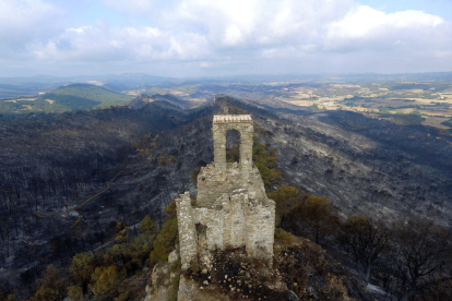 L'incendi de la Conca de Barberà i l'Anoia, a vista de dron