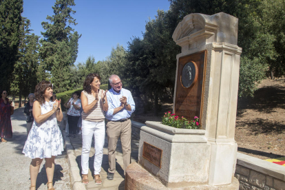 Inauguració del monument dedicat a Pompeu Fabra.