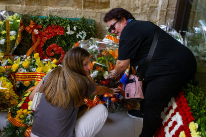 El Roser es el escenario principal de las ofrendas florales en la ciudad de Lleida.