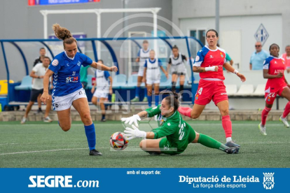 Una ocasió de l'AEM durant el partit d'avui