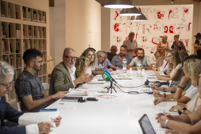 La presentació del catorzè Obert del Centre Històric, ahir al Centre d’Art La Panera.