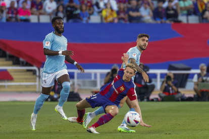 Frenkie De Jong es va lesionar i va haver de ser substituït.