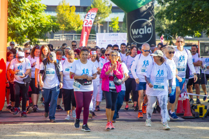 La prova constava d’una caminada, a la imatge, a més de dos curses de 10 i 5 km i altres per a nens.