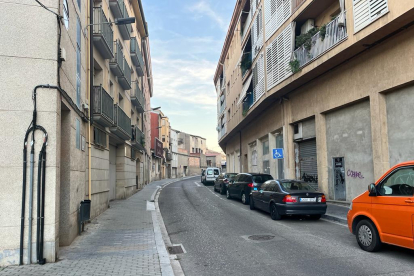 Vista del carrer de la Parra de Lleida.