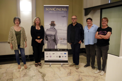 Presentació ahir a Lleida de la 14 edició del Festival de l’Audiovisual Català Som Cinema.