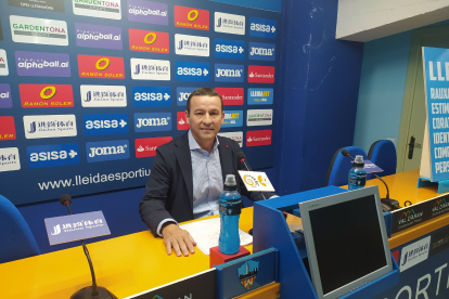 Albert Esteve, durant la seua etapa com a president del Lleida Esportiu.