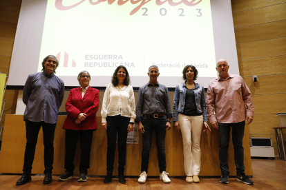 La llista de Comes, a la dreta, es va imposar a les de Xavier Eritja (esquerra) i Miquel Serra (centre).