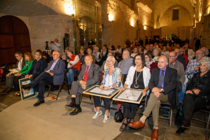 Gala d’entrega dels premis culturals Seu Vella, ahir a la sala de la Canonja del monument.