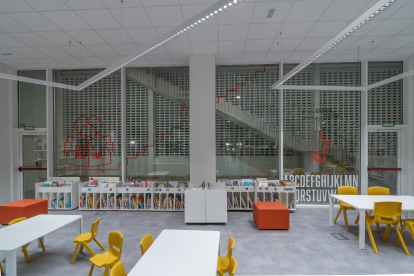 La zona infantil de la biblioteca Providència Tomàs.