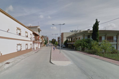 Imatge del passeig Sant Jordi de Vallfogona de Balaguer.