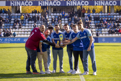 L’equip del Lleida E-Sports també va rebre un homenatge.