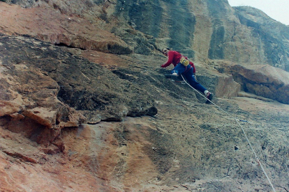 RECORDS. El Joan i el Mamerto tenen fotos d'escalada amb més de 40 anys d'història