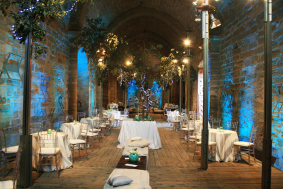 Sant Martí, engalanada per a una boda.