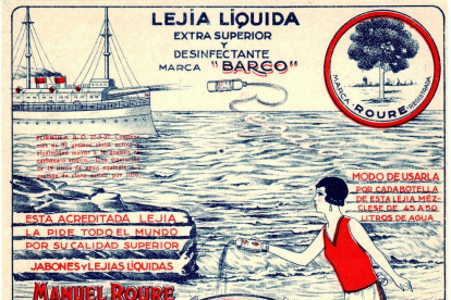 Publicitat del 1925 de la fàbrica de sabó Roure de Mollerussa.