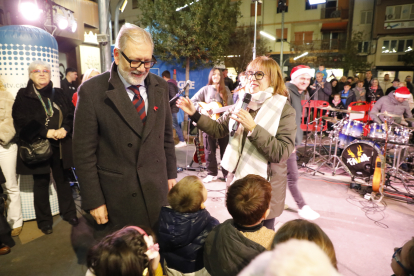 La banda Fauna va estrenar a Ricard Viñes la nadala del Grup SEGRE, ‘El Nadal comença amb tu’.