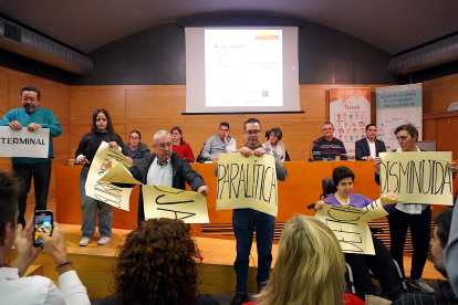 Fora etiquetes discriminatòries i despectives ahir en la lectura del manifest a Lleida.