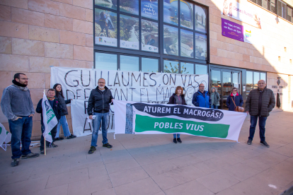 Protesta contra la planta de biogàs de Bellcaire al novembre.