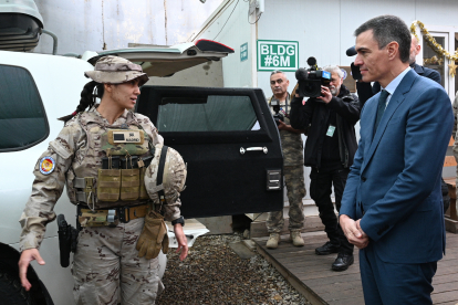 Pedro Sánchez agraeix la tasca de les tropes espanyoles a l'Iraq