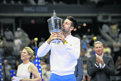 Novak Djokovic, al conquerir el US Open, el seu títol 24 de Grand Slam i rècord del tenista serbi.