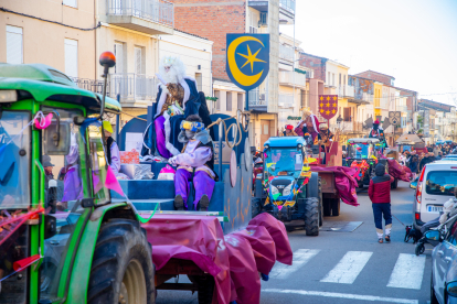 Vilaller. El Rei Melcior va passejar per Vilaller amb els seus ajudants.