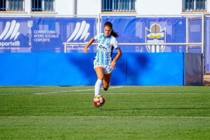 Silvia Peñalver, durant un entrenament amb el Balears.