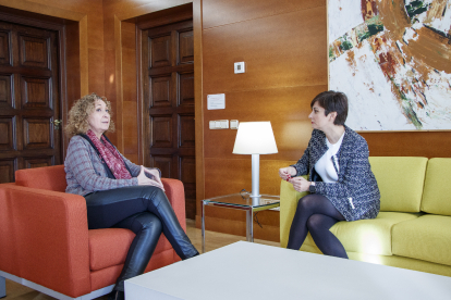 Capella i Rodríguez durant la reunió que van mantenir ahir.