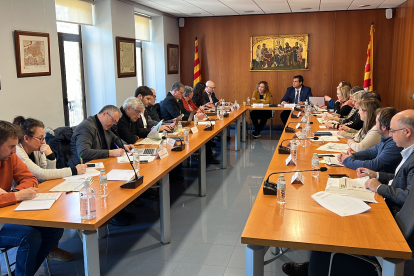 La reunió d’ahir de l’Institut per al Desenvolupament i la Promoció de l’Alt Pirineu i Aran.