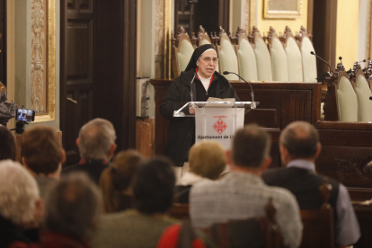 Sor Lucía Caram va ser llegir el pregó de la festivitat.