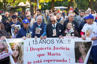 L’avi de Marta del Castillo va encapçalar la protesta a Sevilla.