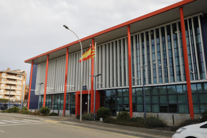 Imatge de la comissaria dels Mossos d’Esquadra de Lleida, al carrer Sant Hilari.