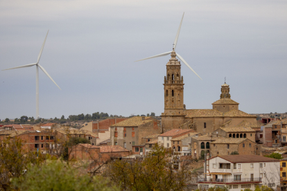 Imatge d’arxiu de molins de vent al municipi de la Granadella.