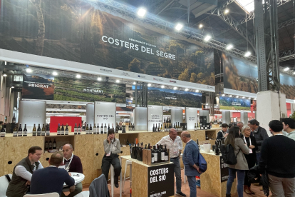 L’estand de la DO Costers del Segre a la Barcelona Wine Week.