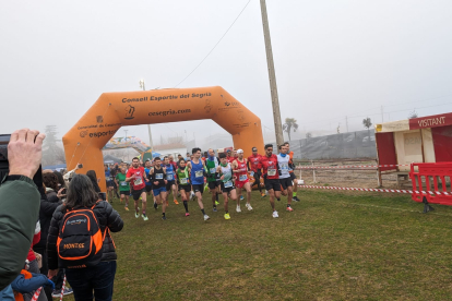 Els participants en la cursa que es va celebrar diumenge passat a Puigverd de Lleida.