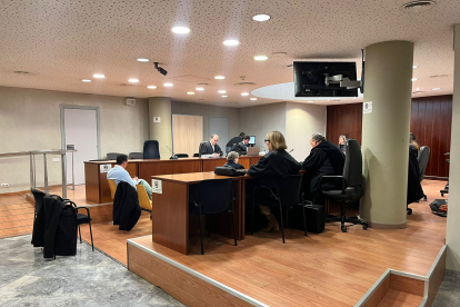 L’acusat, ahir en la segona i última sessió del judici a l’Audiència de Lleida.