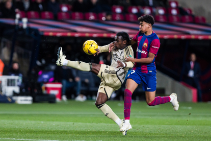 Lamine Yamal, en una acció durant el partit de diumenge passat contra el Granada.