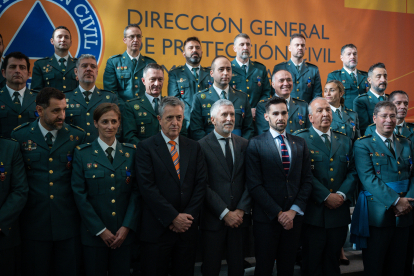 Marlaska, ahir en una entrega de medalles de Protecció Civil.