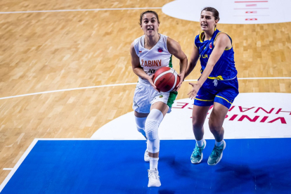 Zoe Hernández, en un partit d’aquesta temporada a la Eurocup.