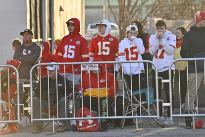 Aficionats dels Kansas City Chiefs durant la celebració del títol de la Superbowl.