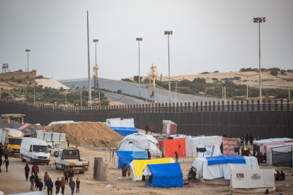 Imatge del camp de refugiats a Rafah, al sud de la Franja de Gaza.