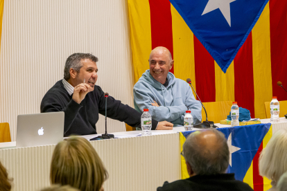 El cantautor Lluís Llach, ahir en un acte de l’ANC a Lleida.