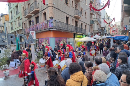 La desfilada dels Armats dels Dolors va ser una de les activitats que més expectació van generar.