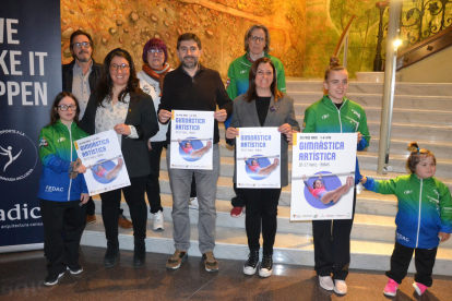 Un moment de la presentació de la prova, ahir a la diputació de Lleida.