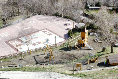 El parc infantil d’Erill la Vall.
