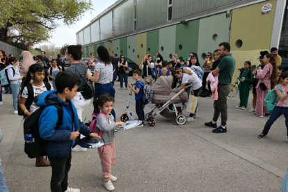 A l’escola Espiga també van protestar.