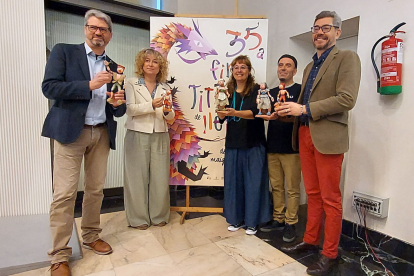 Presentació ahir a la regidoria de Cultura de la 35 edició de la Fira de Titelles de Lleida.